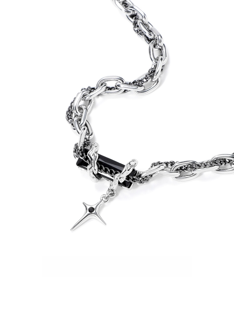 Red Cross Pendant Necklace