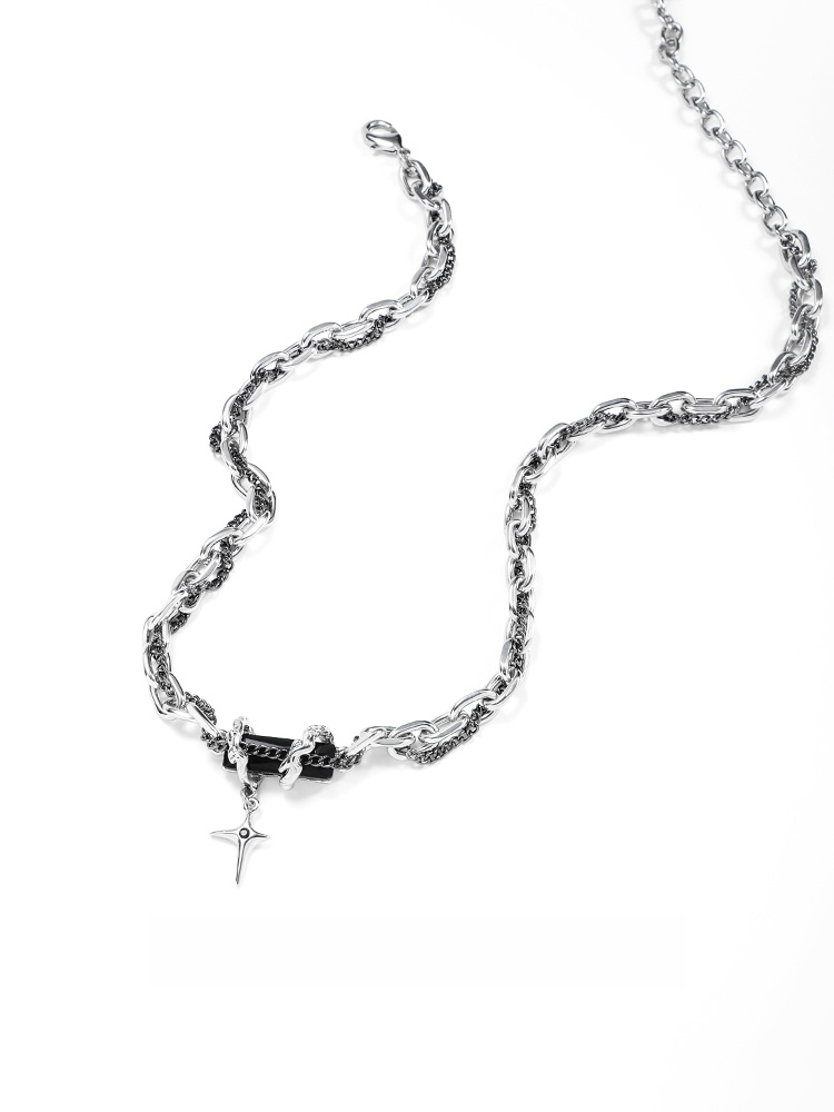Red Cross Pendant Necklace