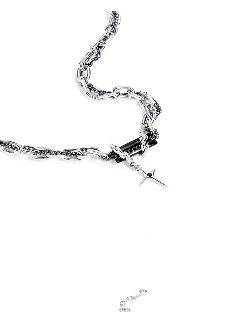 Red Cross Pendant Necklace